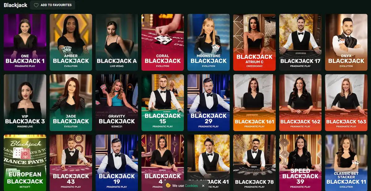 Goldex Casino Live Blackjack – Classic und Infinite Blackjack von Evolution Gaming
